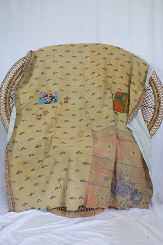Authentic Vintage Kantha Quilt