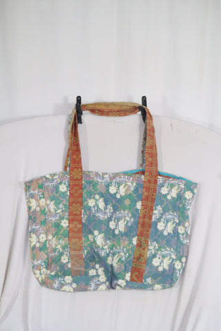 XL Kantha Tote with Pocket