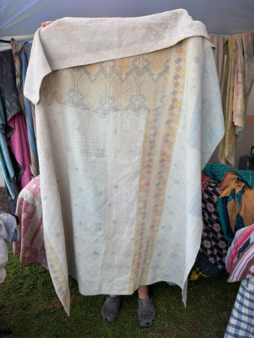 Authentic Vintage Kantha Quilt
