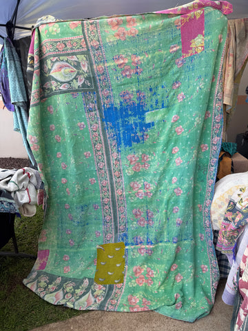 Authentic Vintage Kantha Quilt