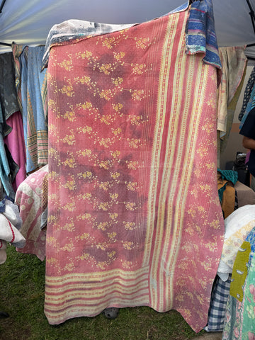 Authentic Vintage Kantha Quilt