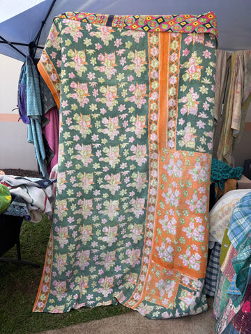 Authentic Vintage Kantha Quilt