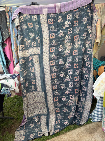 Authentic Vintage Kantha Quilt