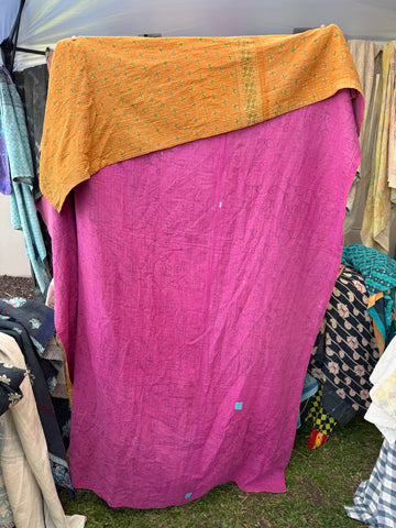 Authentic Vintage Kantha Quilt