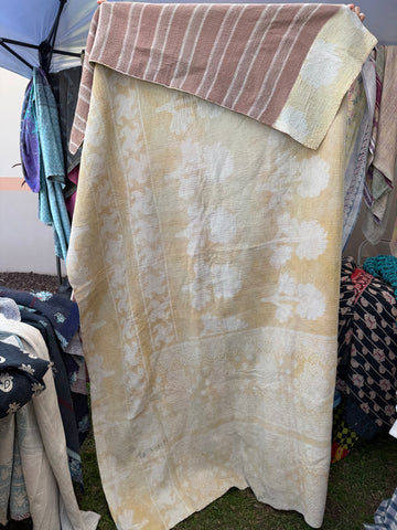 Authentic Vintage Kantha Quilt