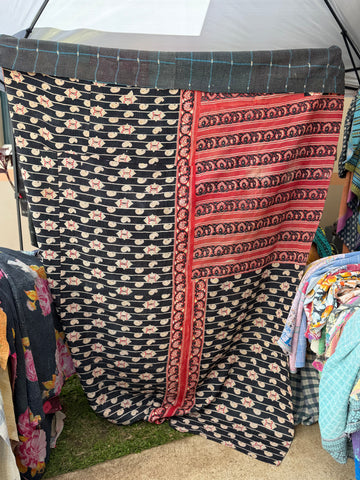 Authentic Vintage Kantha Quilt