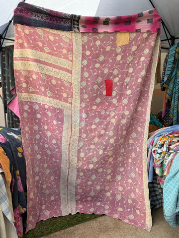 Authentic Vintage Kantha Quilt