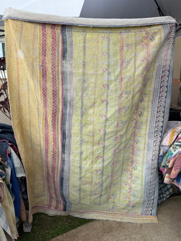 Authentic Vintage Kantha Quilt